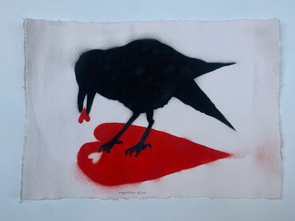Crow original artworks by MyPenLeaks – At First Sight Gallery
