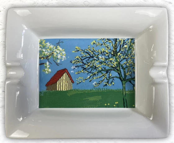 david hockney art a year in normandy ashtray